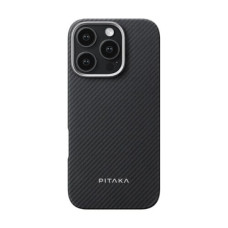 Чохол для iPhone 16 Pro Max - Pitaka Ultra-Slim Classic Twill 600D MagSafe, Black / Grey