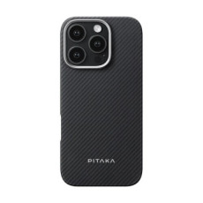 Чохол для iPhone 16 Pro Max - Pitaka Ultra-Slim Classic Twill 600D MagSafe, Black / Grey