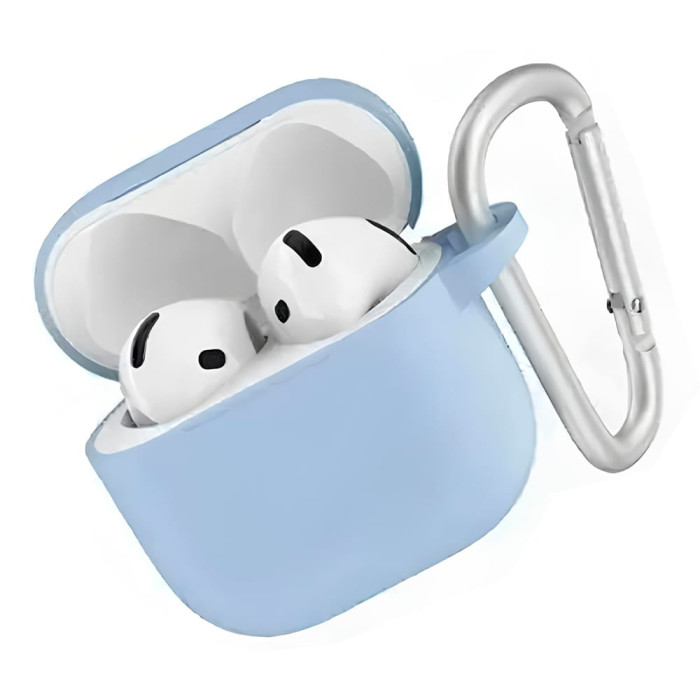 Чохол для Apple AirPods 4 / 5 - Blueo Liquid Silicone Protective Case, Light Blue