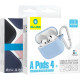 Чохол для Apple AirPods 4 / 5 - Blueo Liquid Silicone Protective Case, Light Blue