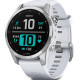 Смарт-годинник Garmin Fenix 7S Silver with Whitestone Band