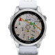 Смарт-годинник Garmin Fenix 7S Silver with Whitestone Band
