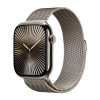 Apple Watch S10 46mm Natural Titanium, Natural Milanese Loop (M/L), LTE
