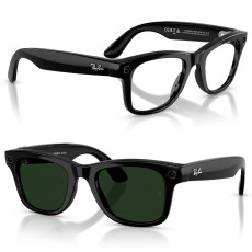 Смарт-окуляри Ray-Ban Meta Wayfarer Gen 2 Shiny Black Frame Clear to Graphite Green Lenses s53