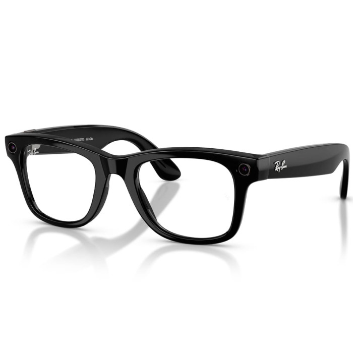 Смарт-окуляри Ray-Ban Meta Wayfarer Gen 2 Shiny Black Frame Clear to Graphite Green Lenses s53