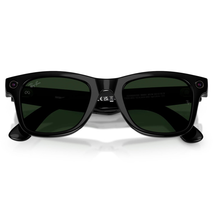 Смарт-окуляри Ray-Ban Meta Wayfarer Gen 2 Shiny Black Frame Clear to Graphite Green Lenses s53