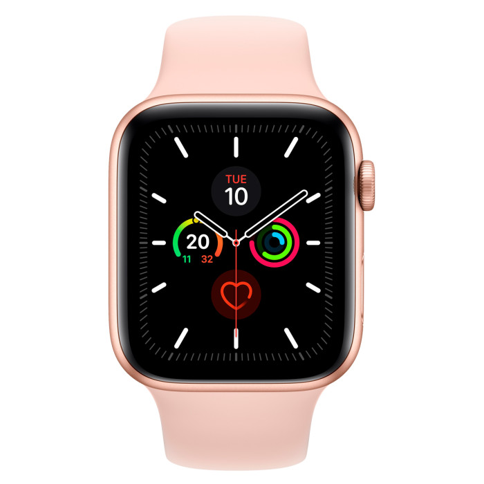 Apple Watch S5 40mm Gold, Pink Sand Sport Band Вживаний (б/в)