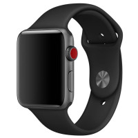 Ремінець для Apple Watch - 42/44/45/46/49mm, Sport Band, Black S/M (HC)