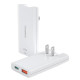 Зарядний пристрій - Choetech 67W GaN USB-A+C Ultra thin Wall Charger, White