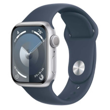 Apple Watch S9 41mm Silver, Storm Blue Sport Band (S/M) Як новий
