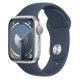 Apple Watch S9 41mm Silver, Storm Blue Sport Band (S/M) Як новий