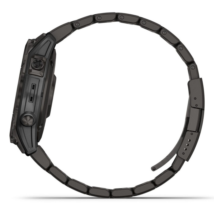 Смарт-годинник Garmin Fenix 7 Sapphire Solar Carbon Gray DLC Titanium w. Vented Titanium Band