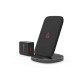 Бездротова зарядна станція - Adonit, Wireless Fast Charging Stand, Black