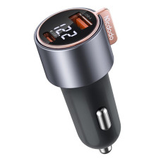АЗП McDodo Digital Display PD Fast Car Charger 3A 75W, Black