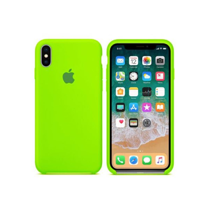 Чохол для iPhone X/Xs - Silicone Case, Lime Green (HC)