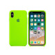 Чохол для iPhone X/Xs - Silicone Case, Lime Green (HC)