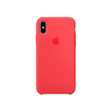 Чохол для iPhone X/Xs - Silicone, Raspberry (HC)