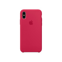 Чохол для iPhone X/Xs - Silicone, Rose Red (HC)