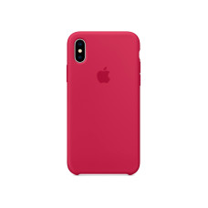 Чохол для iPhone X/Xs - Silicone, Rose Red (HC)