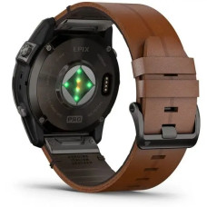 Смарт-годинник Garmin Epix (Gen 2) Sapphire Carbon Gray DLC Titanium with Chestnut leather