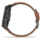 Смарт-годинник Garmin Epix (Gen 2) Sapphire Carbon Gray DLC Titanium with Chestnut leather