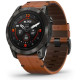 Смарт-годинник Garmin Epix (Gen 2) Sapphire Carbon Gray DLC Titanium with Chestnut leather