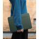 Чохол-накладка для Macbook 13 - WIWU Skin Pro PU Leather Sleeve, Forest Green