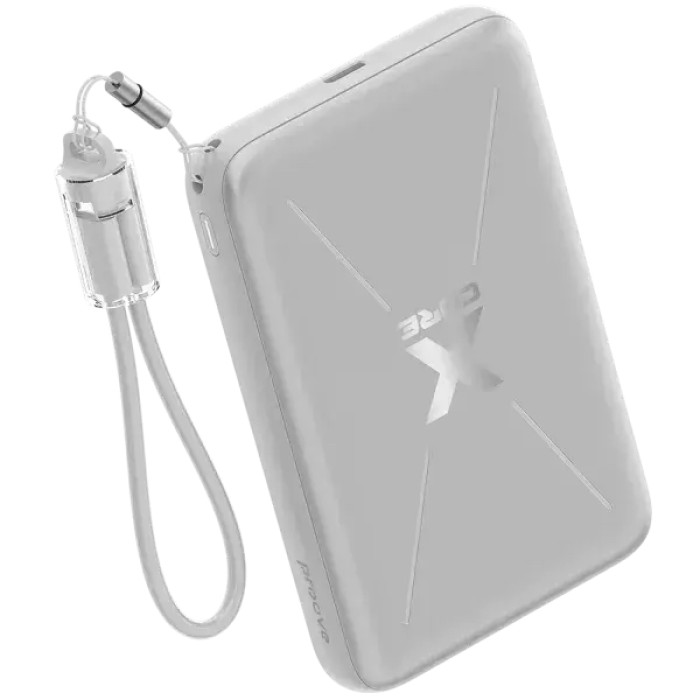 Додатковий аккумулятор Proove X Core 10000mAh 22.5W Silver / White