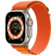 Apple Watch Ultra Titanium, Orange Alpine Loop (Small), LTE