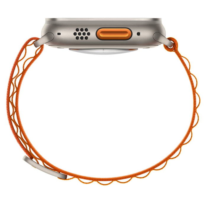 Apple Watch Ultra Titanium, Orange Alpine Loop (Small), LTE