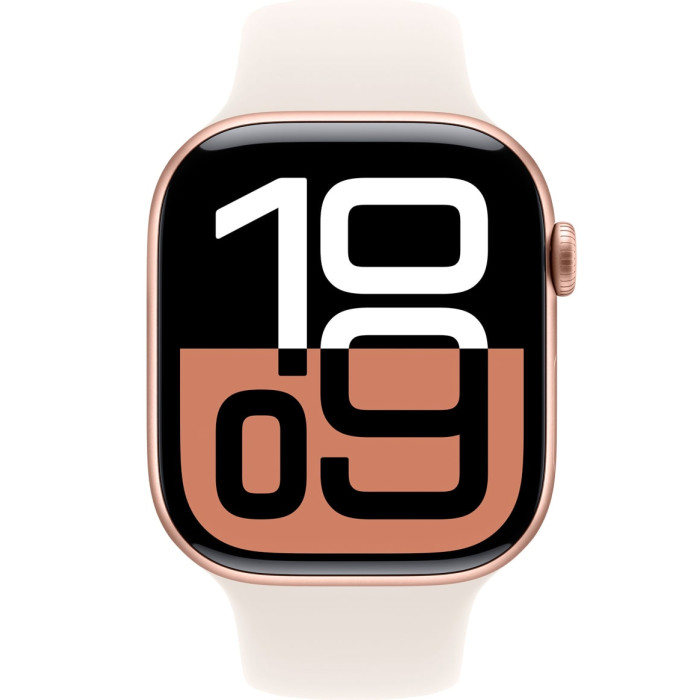 Apple Watch S10 42mm Rose Gold, Starlight Sport Band (M/L)