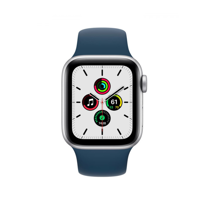 Apple Watch SE (1Gen) 40mm Silver, Abyss Blue Sport Band, LTE