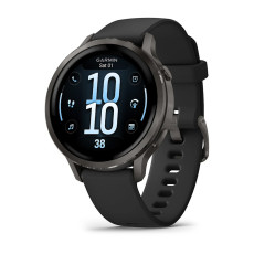 Смарт-годинник Garmin Venu 4 41mm Slate with Black Silicone Band