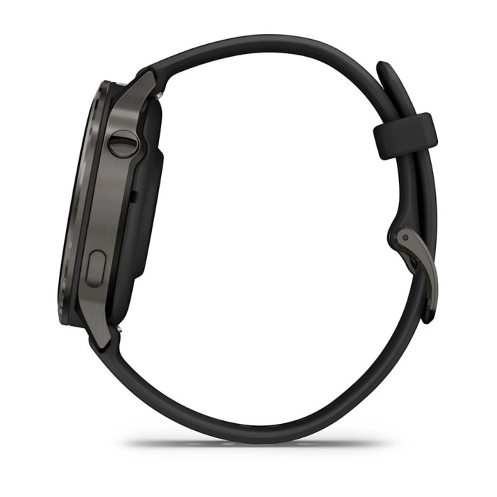 Смарт-годинник Garmin Venu 4 41mm Slate with Black Silicone Band