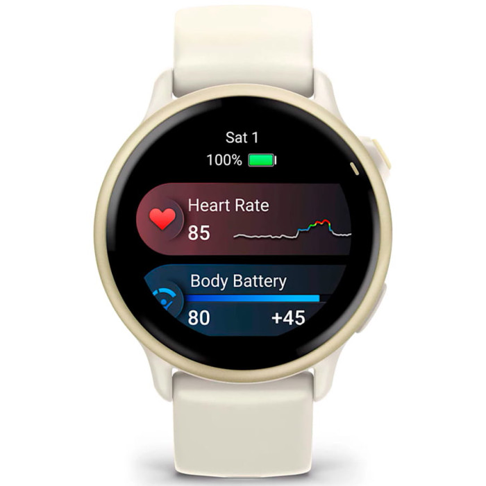 Смарт-годинник Garmin Vivoactive 6 Lunar Gold with Bone Band