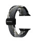 Ремінець для Apple Watch - 38/40/41mm, Swictheasy Candy Braided Nylon Loop, Black / Gray