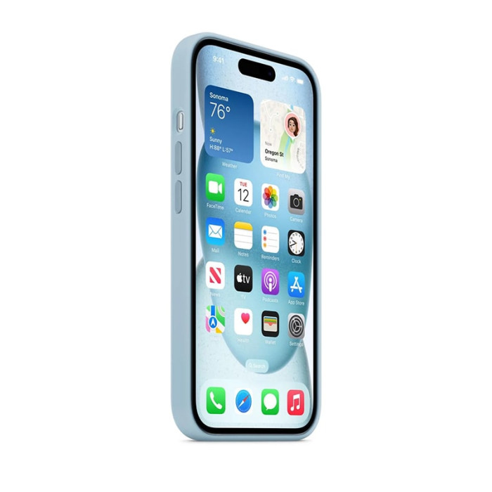 Чохол для iPhone 15 Pro Max - Silicone MagSafe, Light Blue (HC)
