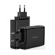 Зарядний пристрій - Choetech 140W GaN Charger Dual USB-C+ Dual USB-A, Black
