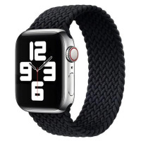 Ремінець для Apple Watch - 42/44/45/46/49mm, Wiwu Braided Solo Loop, Black