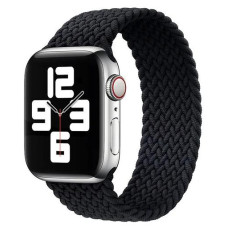 Ремінець для Apple Watch - 42/44/45/46/49mm, Wiwu Braided Solo Loop, Black
