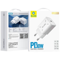 Зарядний пристрій USB-C - Blueo GaN, 30W, White