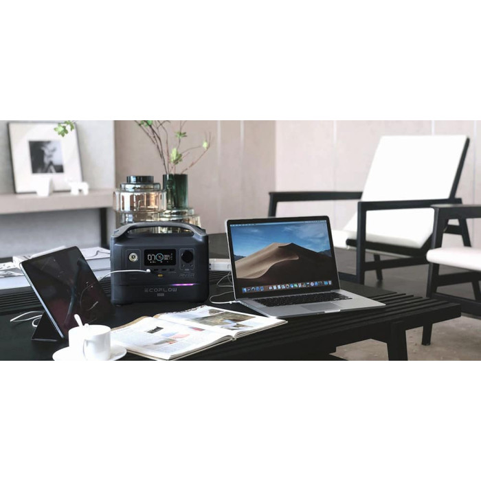 Зарядна станція EcoFlow RIVER Max (576 Вт/г, 600 Вт) (UA)