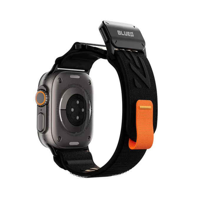 Ремінець для Apple Watch - 42/44/45/46/49mm, Blueo Trailweave MagLock Quick-Release Band, Black