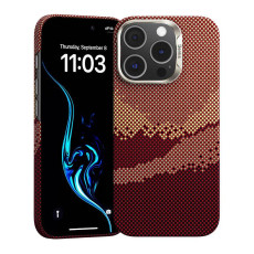 Чохол для iPhone 16 Pro - Benks Golden Tide Kevlar MagSafe, Red