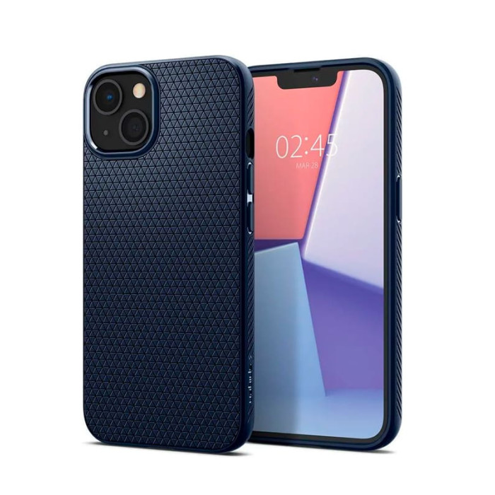 Чохол для iPhone 13 - Spigen Liquid Air, Navy Blue