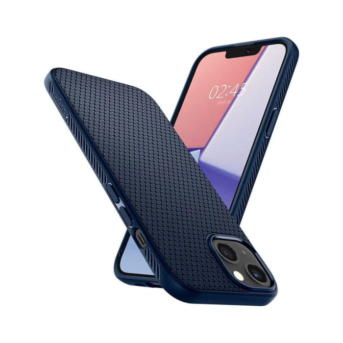 Чохол для iPhone 13 - Spigen Liquid Air, Navy Blue
