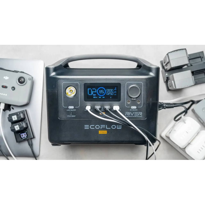 Зарядна станція EcoFlow RIVER Pro (720 Вт/г, 600 Вт) (UA)