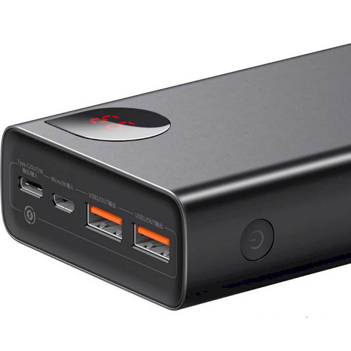 Додатковий аккумулятор Baseus 20000mAh Adaman Metal Quick Charge 65W Black