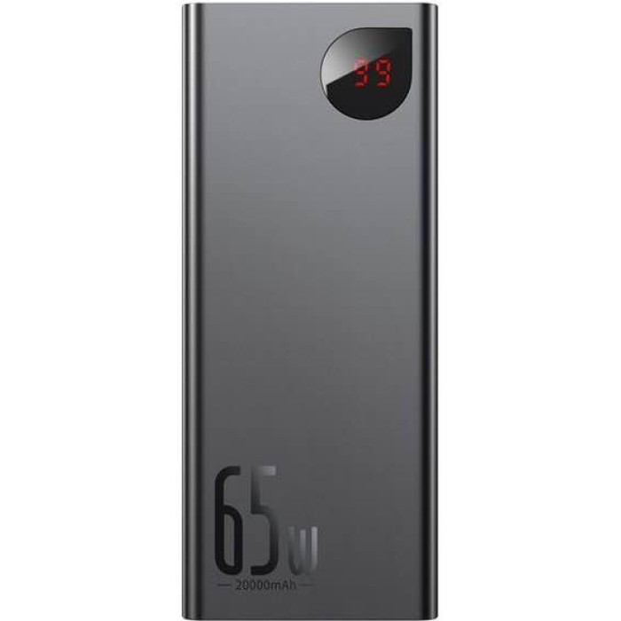 Додатковий аккумулятор Baseus 20000mAh Adaman Metal Quick Charge 65W Black
