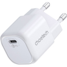 Зарядний пристрій - Choetech 30W GaN PD USB-C Wall Charger White